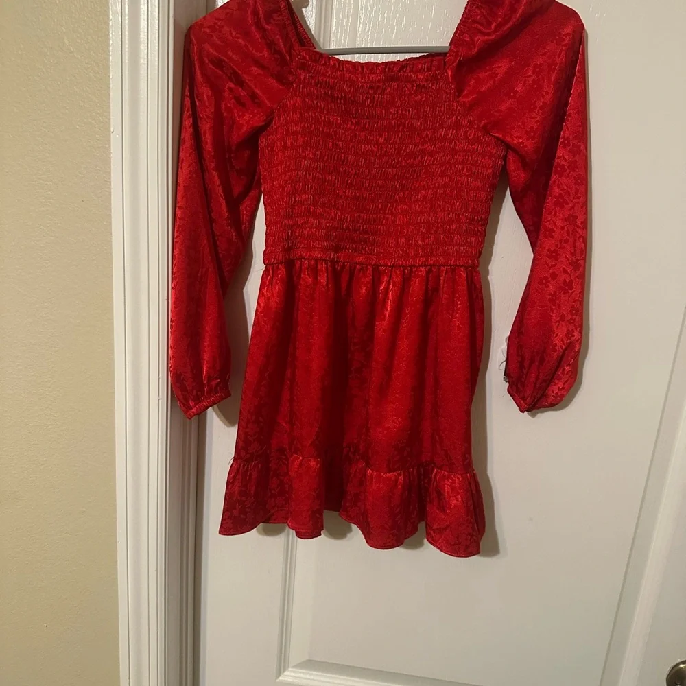 Bundle:GAP Kids Polka Dot dress .red art class ,Black dress cat gack size 7-8